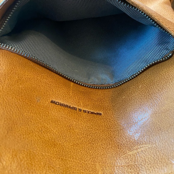 Spikes and Sparrow Tan Leather Backpack - Picture 6 of 7